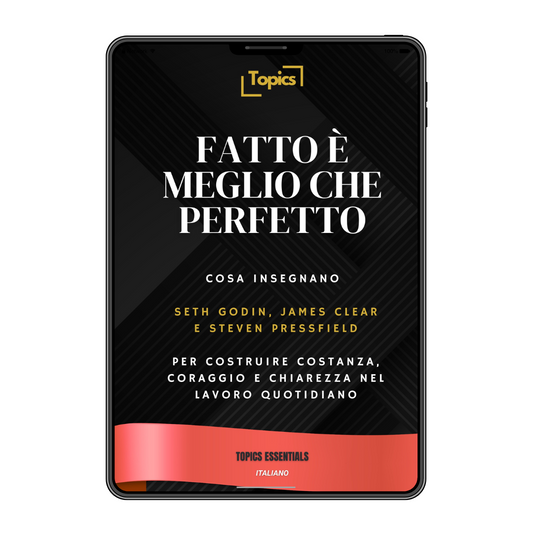 Fatto è meglio che perfetto